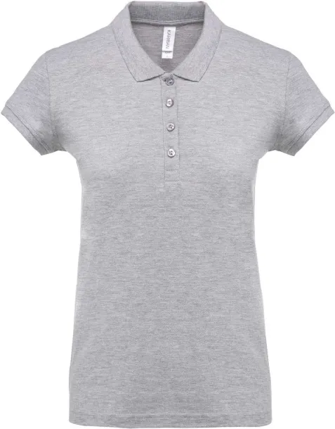  LADIES’ SHORT-SLEEVED PIQUÉ POLO SHIRT - Kariban Oxford Grey