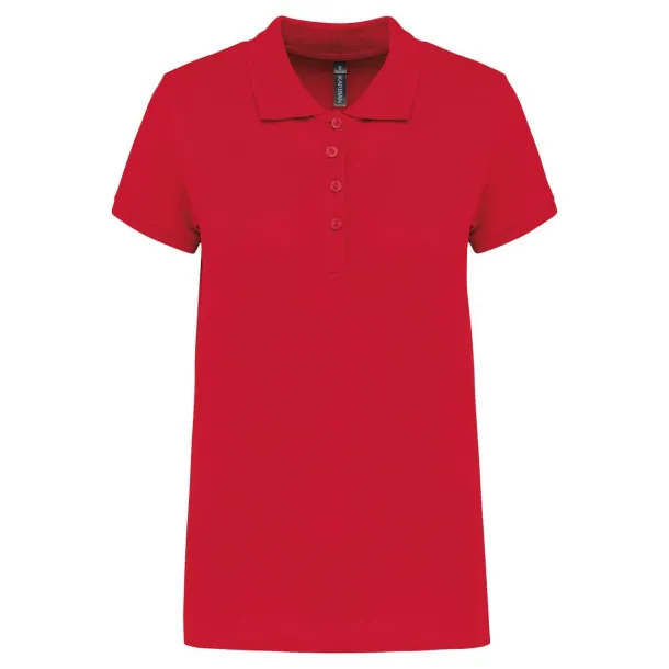  Ženska polo pique majica kratkih rukava, 180 g/m2 - Kariban Crvena