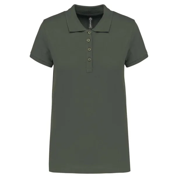  LADIES’ SHORT-SLEEVED PIQUÉ POLO SHIRT - Kariban Tamno Kahki