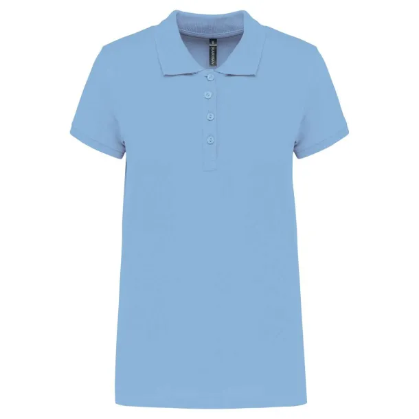  LADIES’ SHORT-SLEEVED PIQUÉ POLO SHIRT - Kariban Sky blue