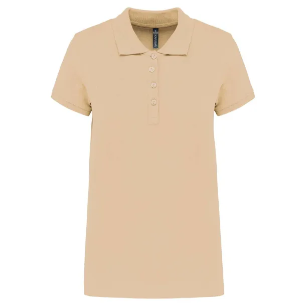  Ženska polo pique majica kratkih rukava, 180 g/m2 - Kariban Pijesak smeđa