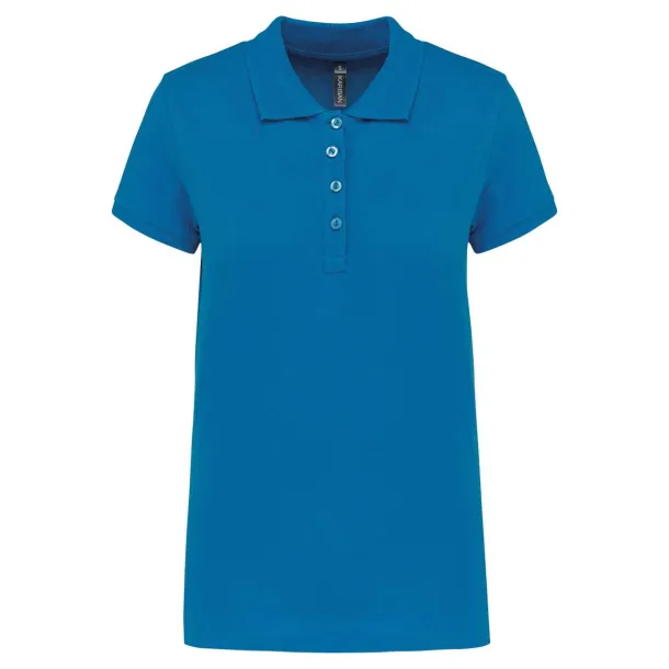  LADIES’ SHORT-SLEEVED PIQUÉ POLO SHIRT - Kariban Tropical Blue