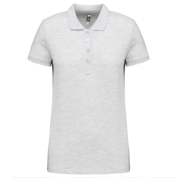  LADIES’ SHORT-SLEEVED PIQUÉ POLO SHIRT - Kariban Ash