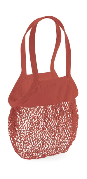  Organic Cotton Mesh Grocery Bag - Westford Mill Orange Rust