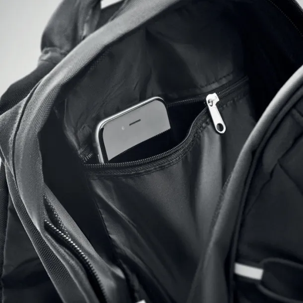 MONTE LOMO backpack w/ reflective accent Black