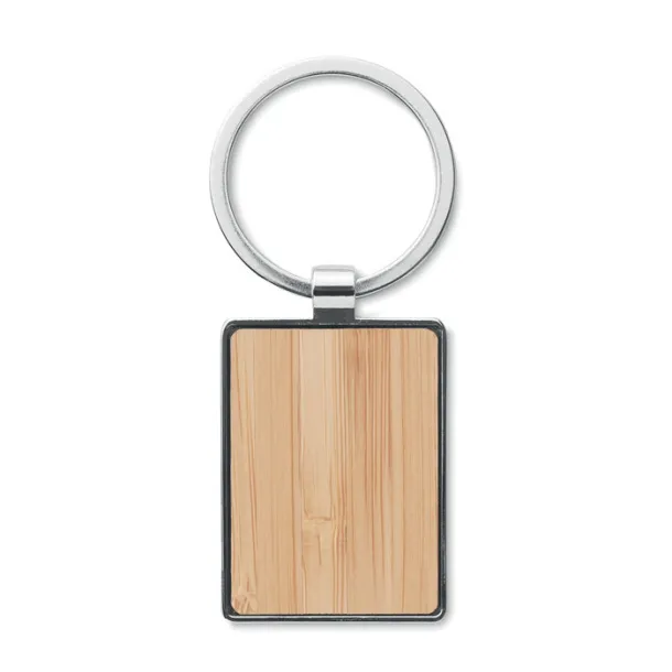 BENDIGO Rectangular key ring bamboo Wood