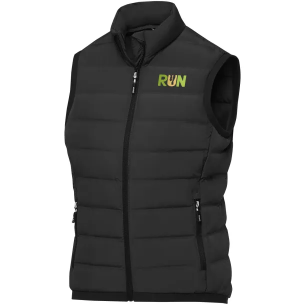 Caltha women's insulated down bodywarmer - Elevate Life Crna