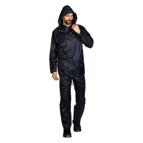 TOTAL Waterproof rain set - jacket and pants Blue