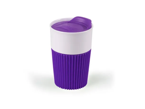 FRATELLO šalica s poklopcem, 350 ml - CASTELLI Ljubičasta