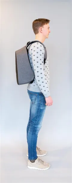 Bobby Pro anti-theft backpack Grey Black