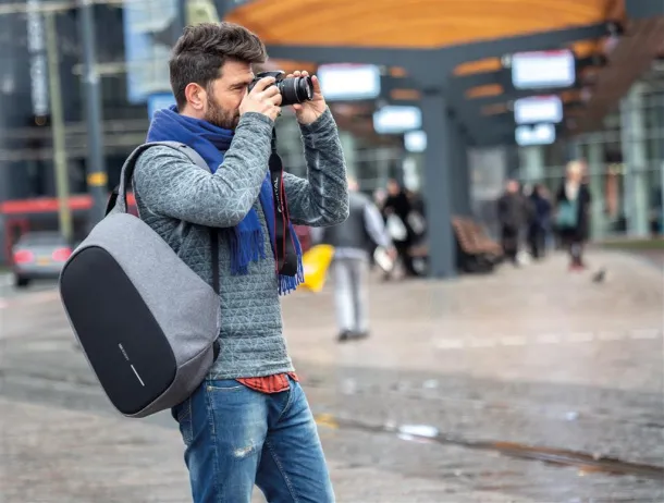  Bobby Pro anti-theft backpack Grey Black