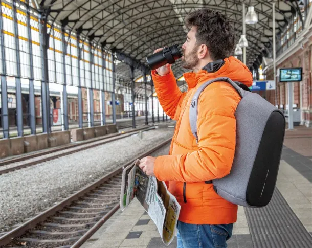  Bobby Pro anti-theft backpack Grey Black