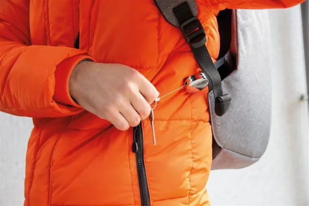  Bobby Pro anti-theft backpack Grey Black