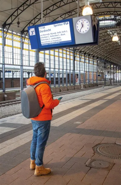  Bobby Pro anti-theft backpack Grey Black