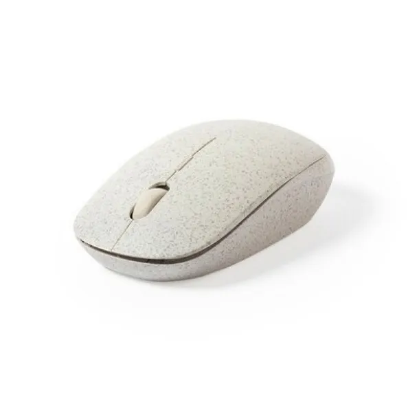  Wireless computer mouse made of wheat straw neutral