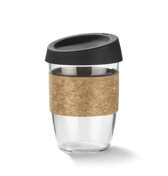 SKLO Glass mug  380 ml czarny