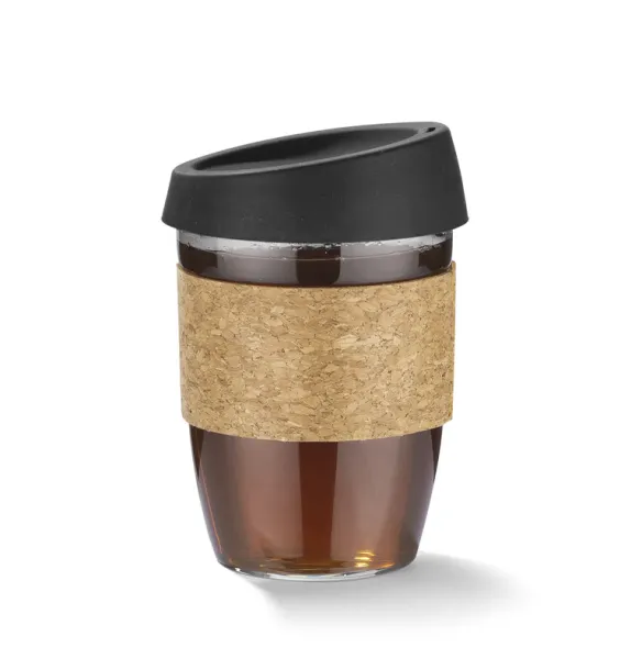 SKLO Glass mug  380 ml czarny