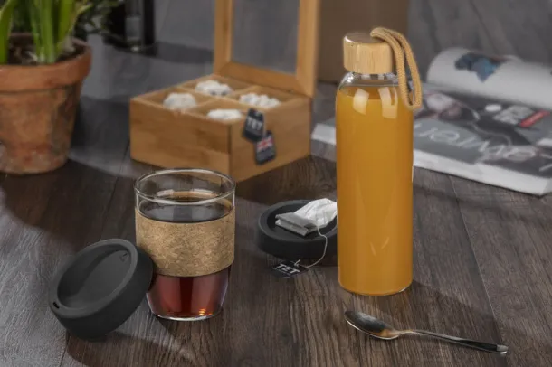 SKLO Glass mug  380 ml Crna