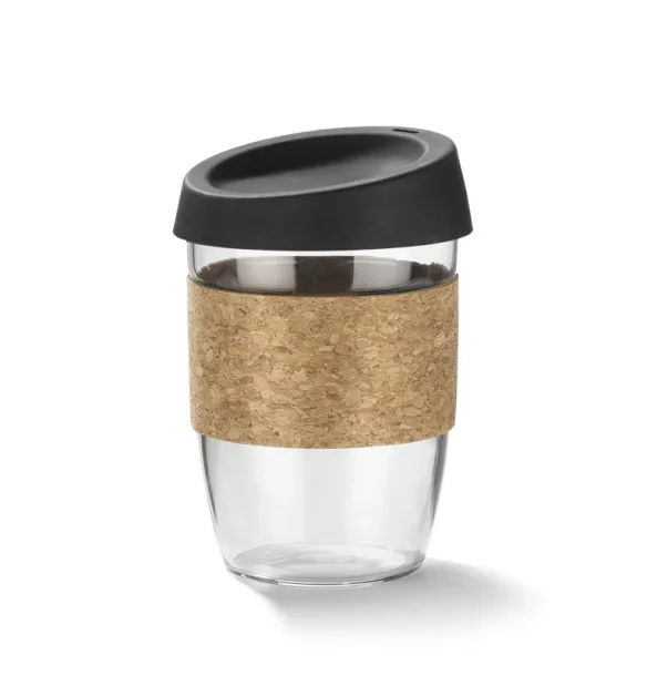 SKLO Glass mug  380 ml czarny