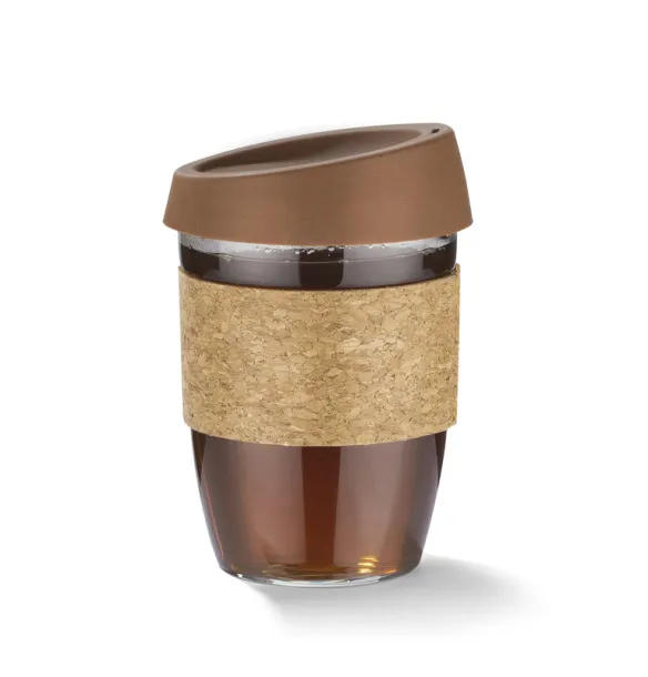 SKLO Glass mug  380 ml Brown