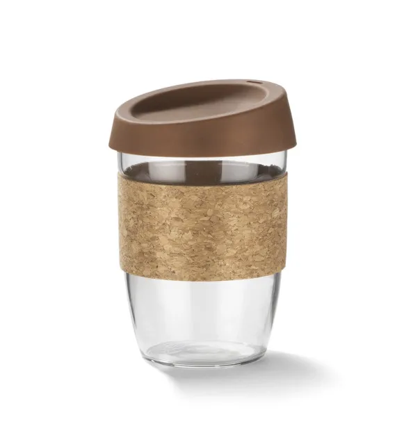 SKLO Glass mug  380 ml Brown