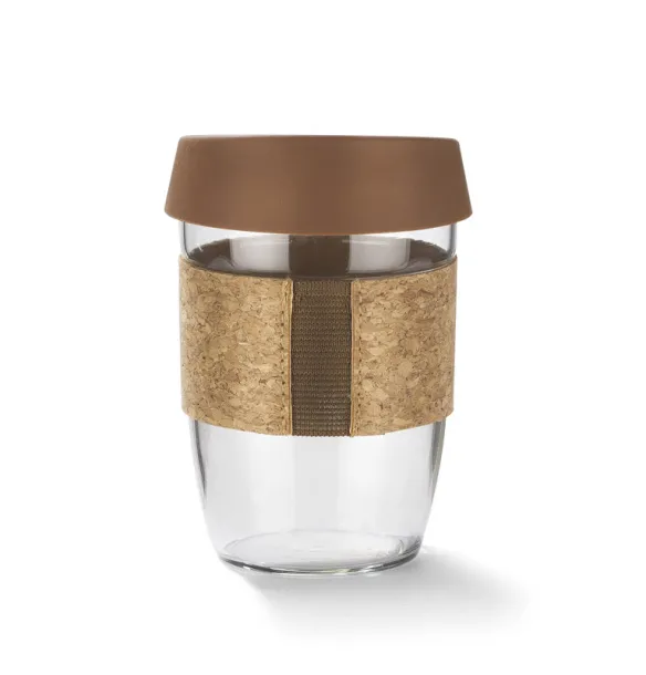 SKLO Glass mug  380 ml Brown