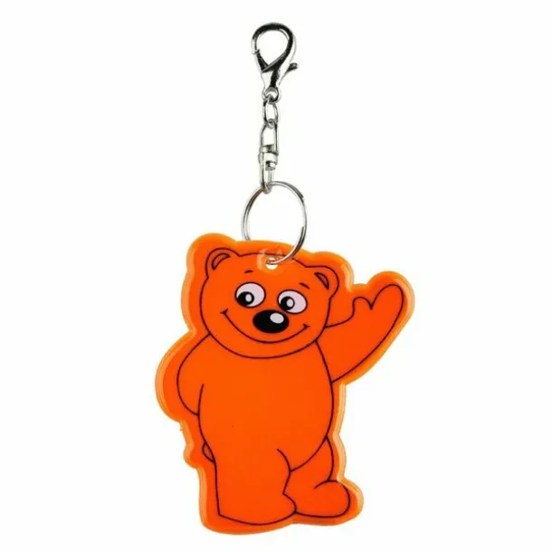 BEARY reflective key ring Orange