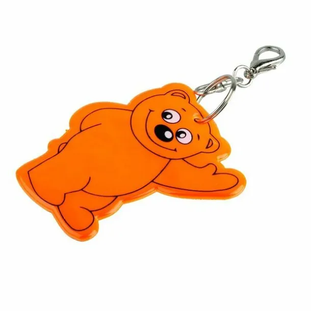 BEARY reflective key ring Orange