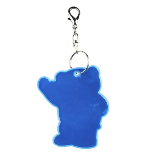 BEARY reflective key ring Blue