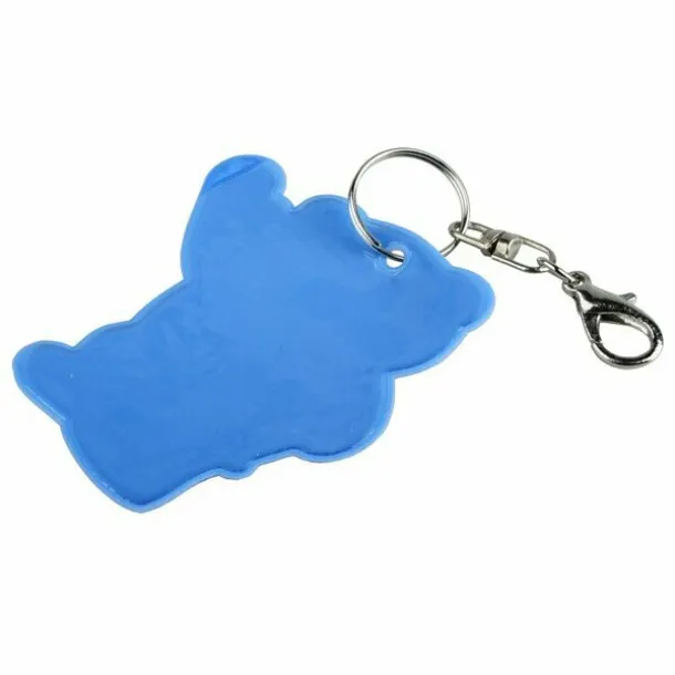 BEARY reflective key ring Blue