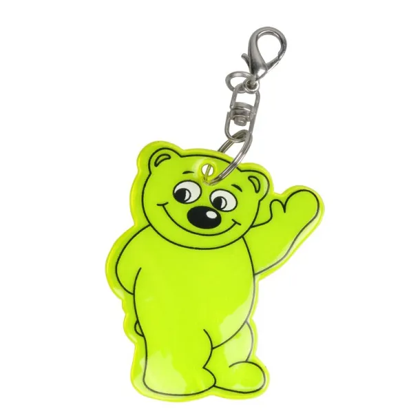 BEARY reflective key ring Yellow