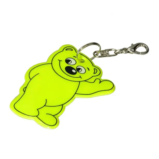 BEARY reflective key ring Yellow