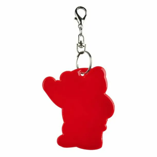 BEARY reflective key ring Red