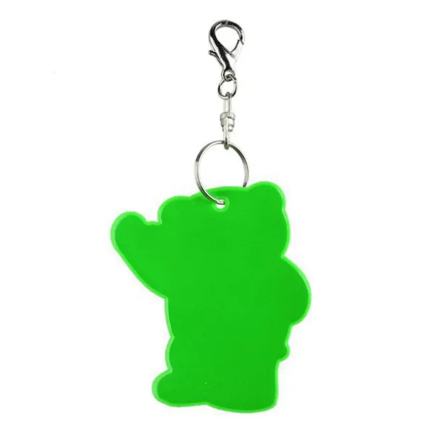 BEARY reflective key ring Dark green