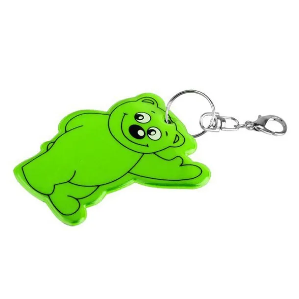 BEARY reflective key ring Dark green