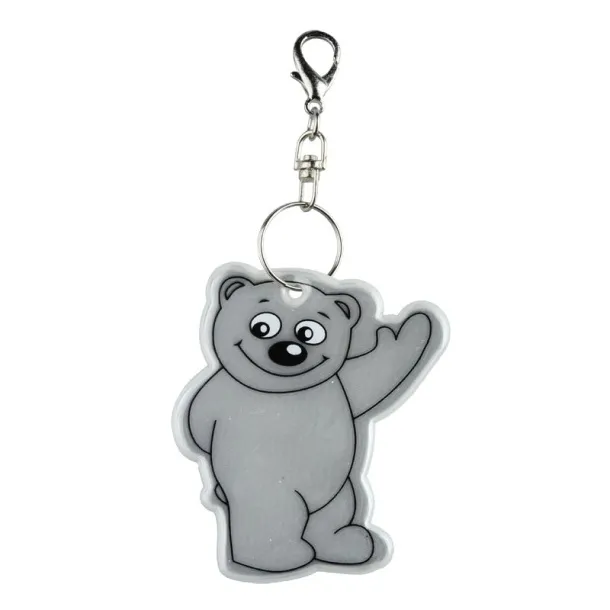 BEARY reflective key ring Silver