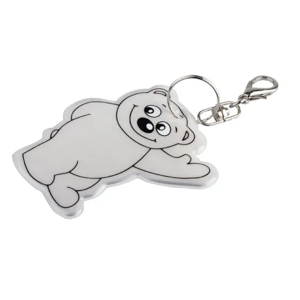 BEARY reflective key ring Silver