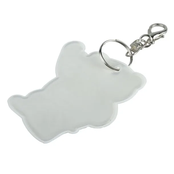 BEARY reflective key ring Silver