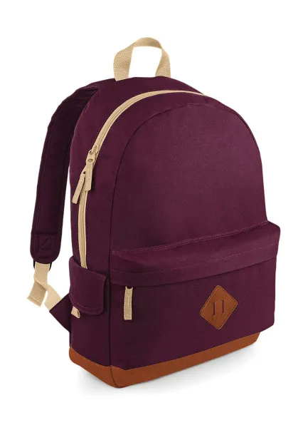  Heritage Backpack - Bagbase Burgundy