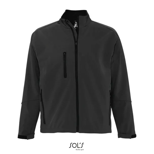 RELAX Muška softshell jakna - 340g charcoal grey