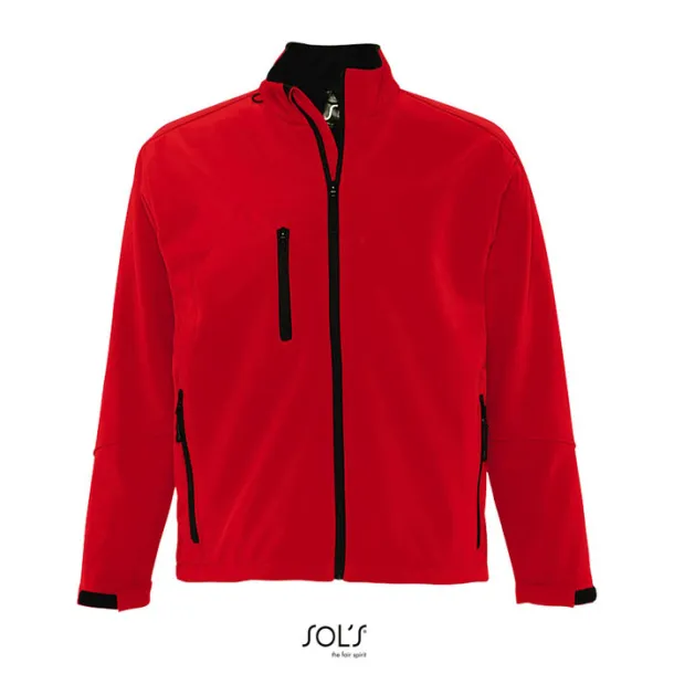 RELAX Muška softshell jakna - 340g pepper red