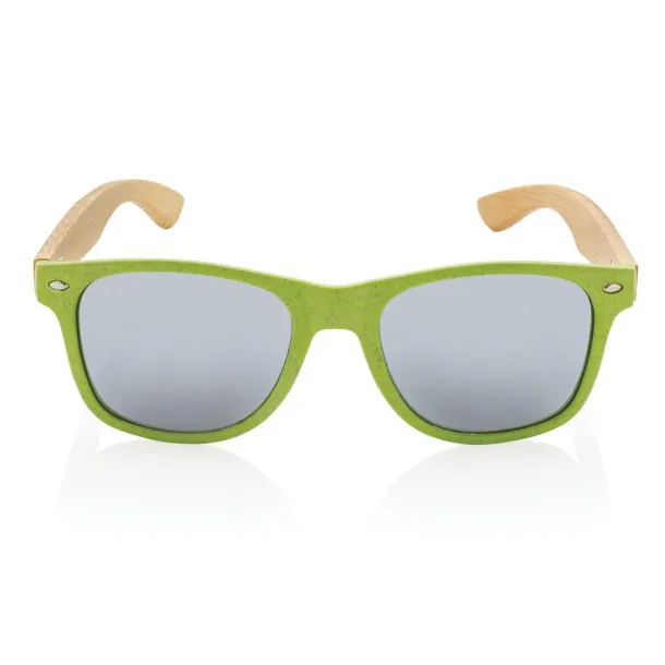  Wheat straw and bamboo sunglasses - XD Collection Green