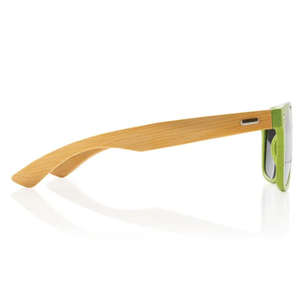  Wheat straw and bamboo sunglasses - XD Collection Green