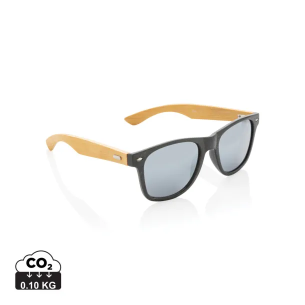  Wheat straw and bamboo sunglasses - XD Collection Black 