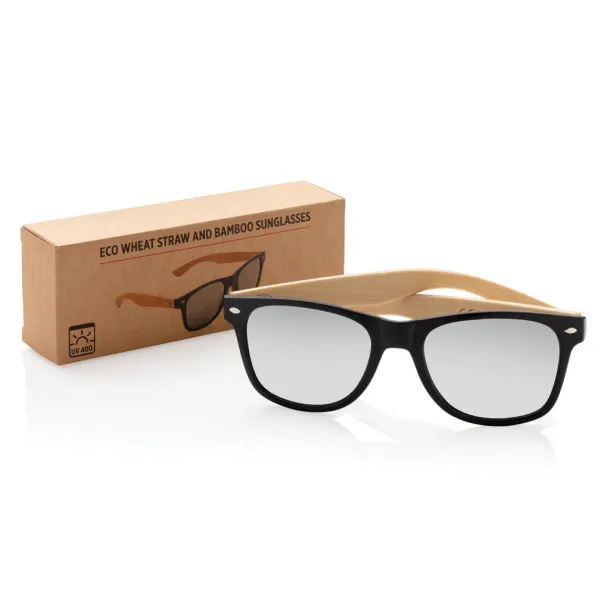  Wheat straw and bamboo sunglasses - XD Collection Black 