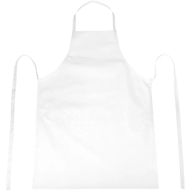 Reeva 100% cotton apron with tie-back closure - Unbranded White