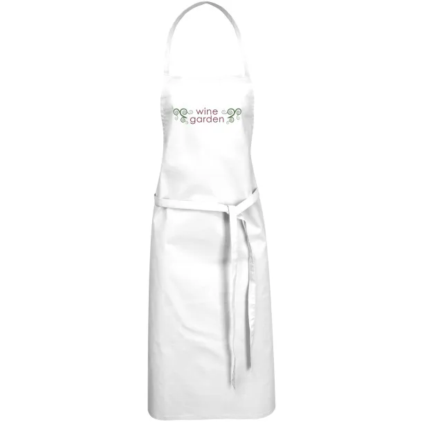 Reeva 100% cotton apron with tie-back closure - Unbranded White