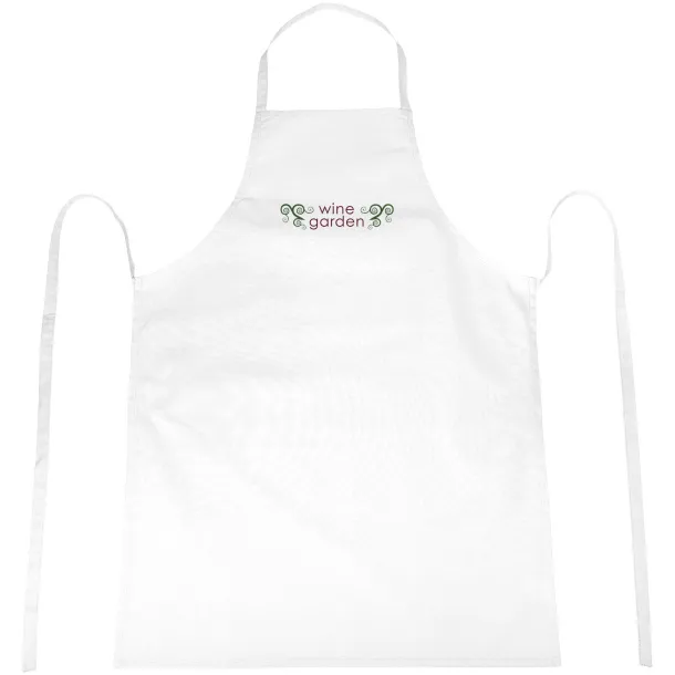 Reeva 100% cotton apron with tie-back closure - Unbranded White