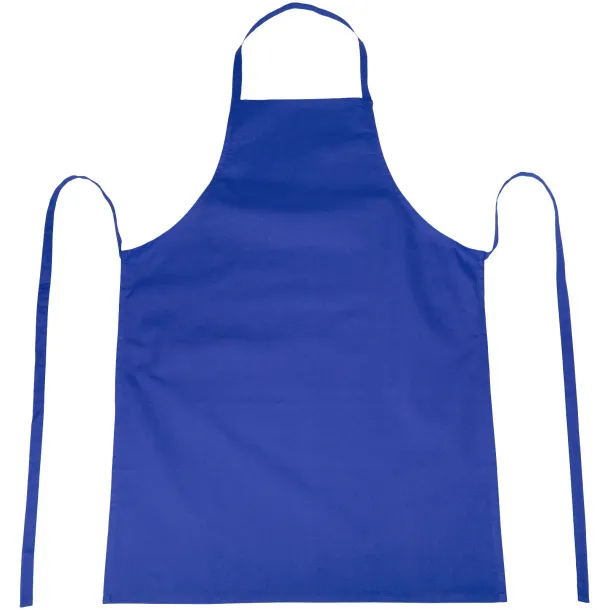 Reeva 100% cotton apron with tie-back closure Royal blue