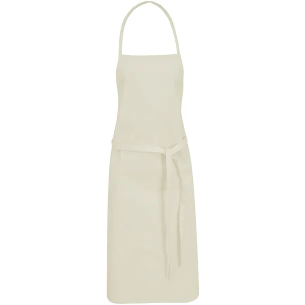 Reeva 100% cotton apron with tie-back closure Khaki